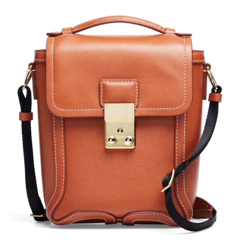 Phillip Lin 3.1 Cognac Pashli Leather Camera Bag